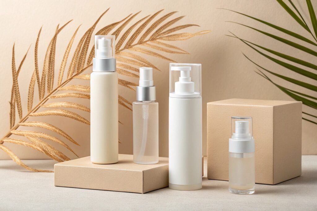 Skincare bottle size comparison