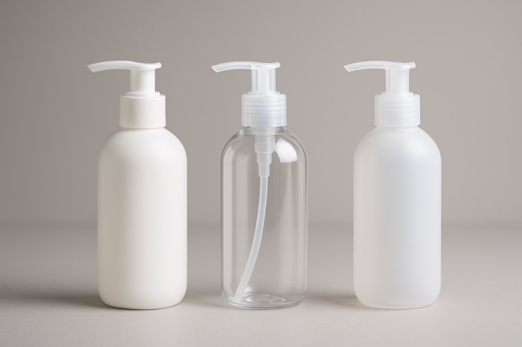 Material comparison for lotion bottles