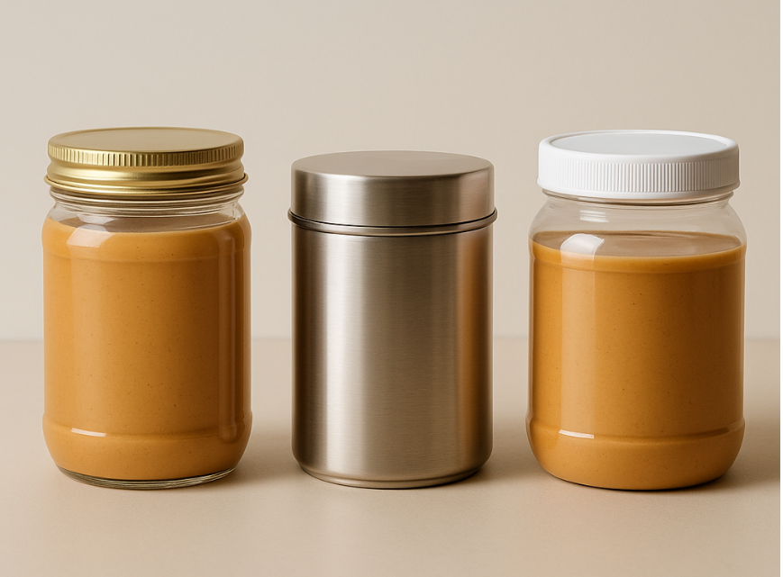 Alternative peanut butter storage containers